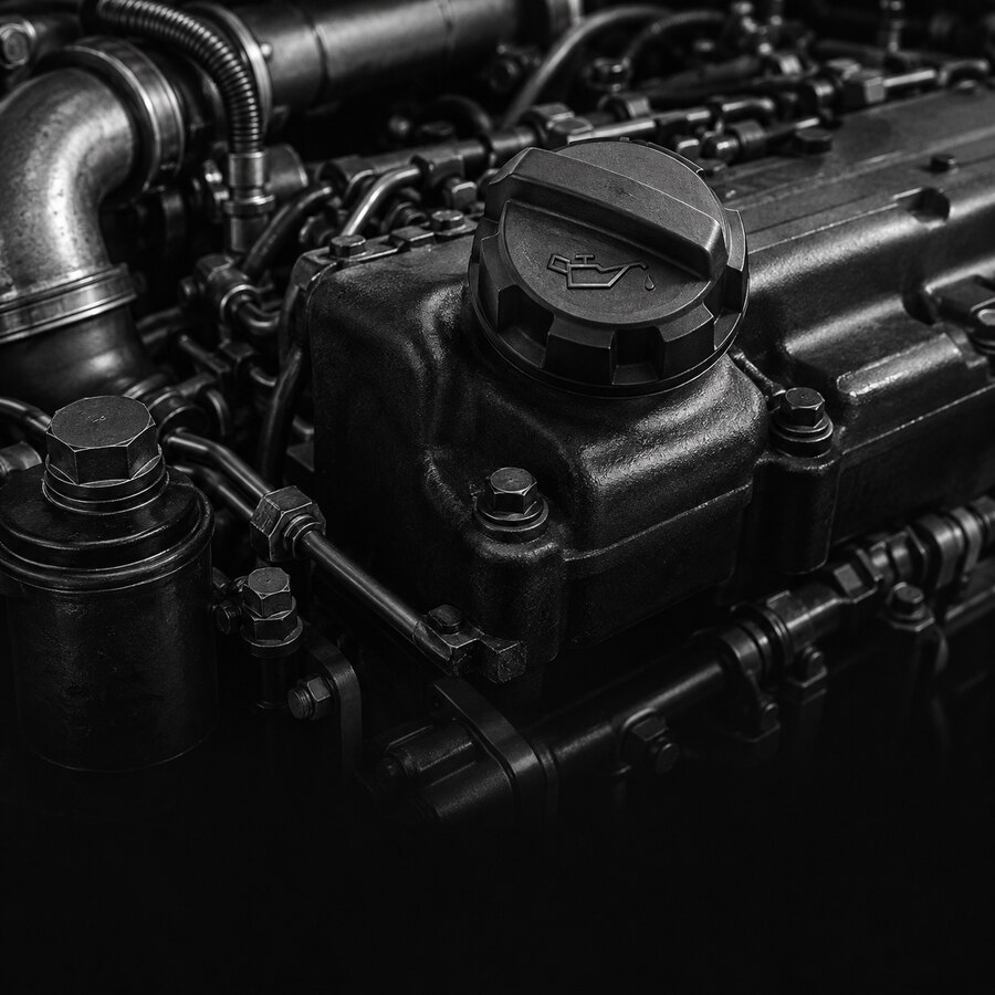 Heavy-duty engine oil components