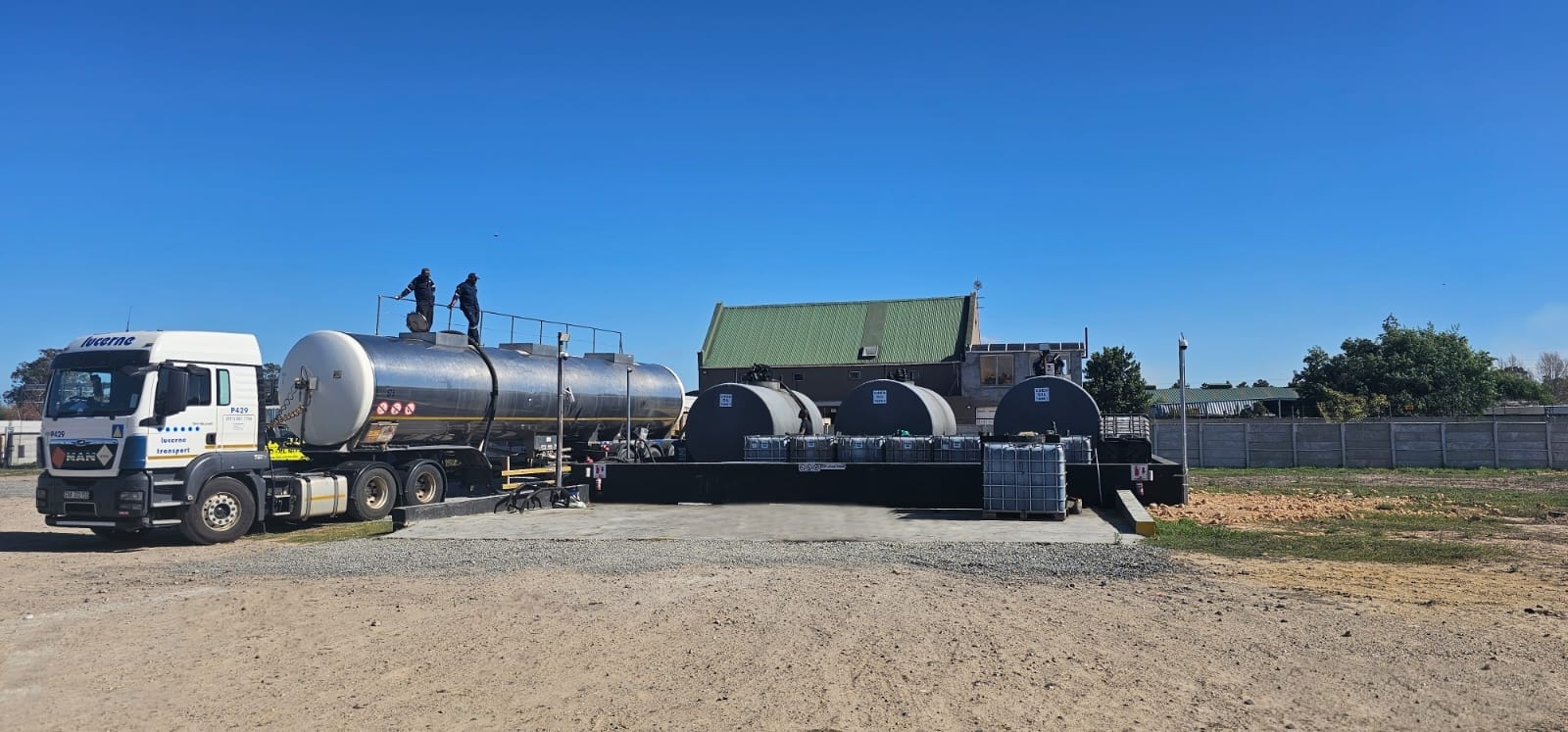 Old Oil Boys tanker and collection vehicles