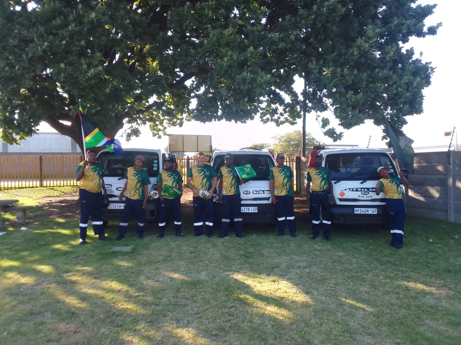 Old Oil Boys team and collection vehicles — photo 33