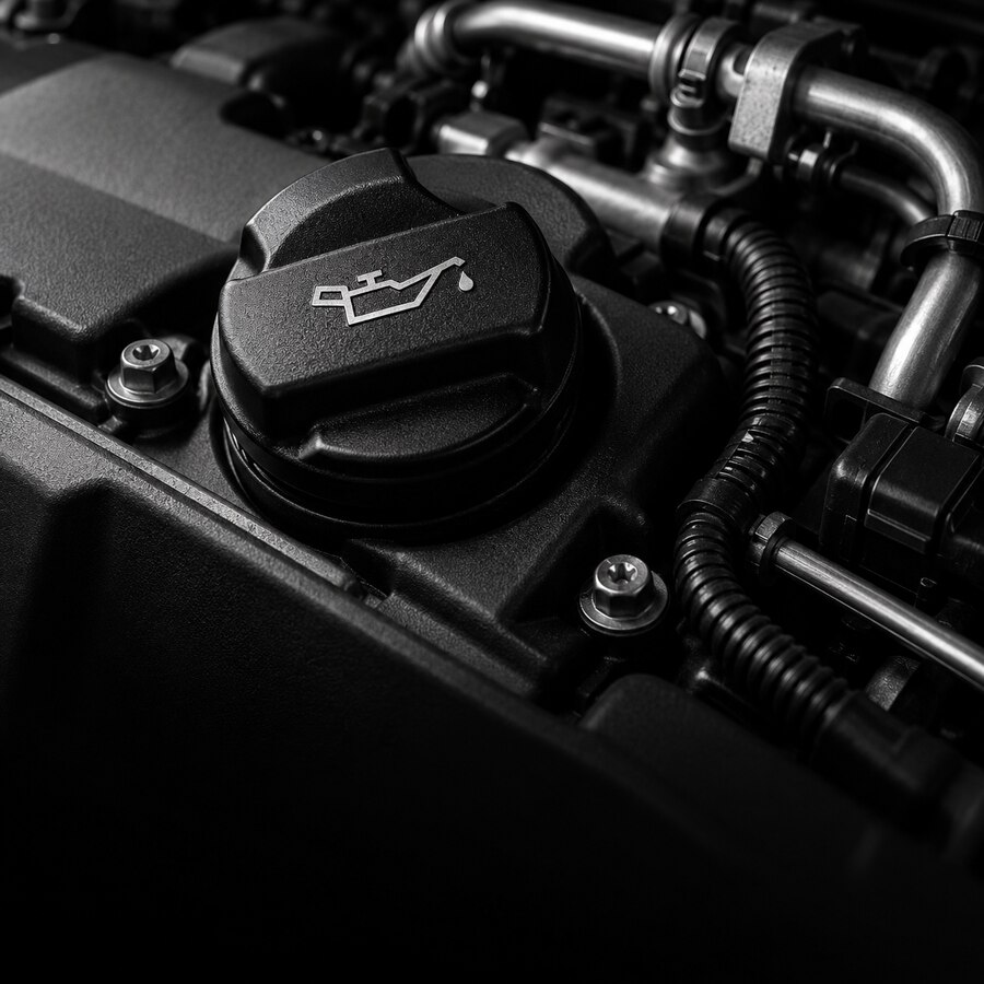 Motor engine oil filler